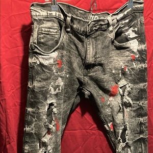 Another Hype Piece paint splatter men’s jeans